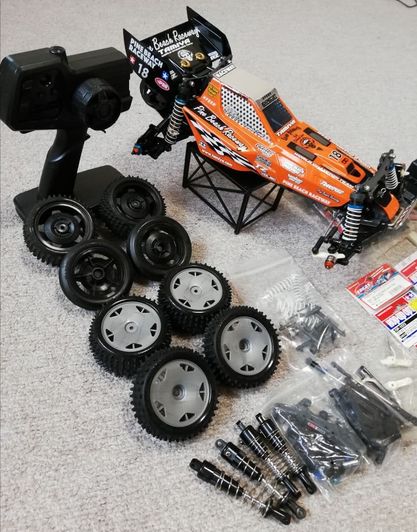 明日終了⭐タミヤDT-03レーシングファイターOP付 2.4GHz仕様セット⭐