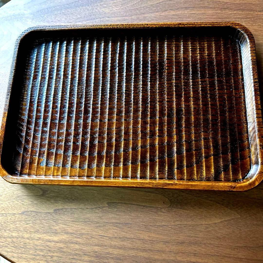 【新品・未使用】　♡ 佃眞吾さん　我谷盆トレー　サイン入り