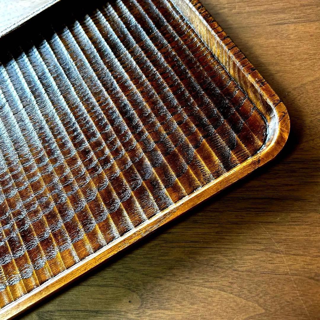 【新品・未使用】　♡ 佃眞吾さん　我谷盆トレー　サイン入り