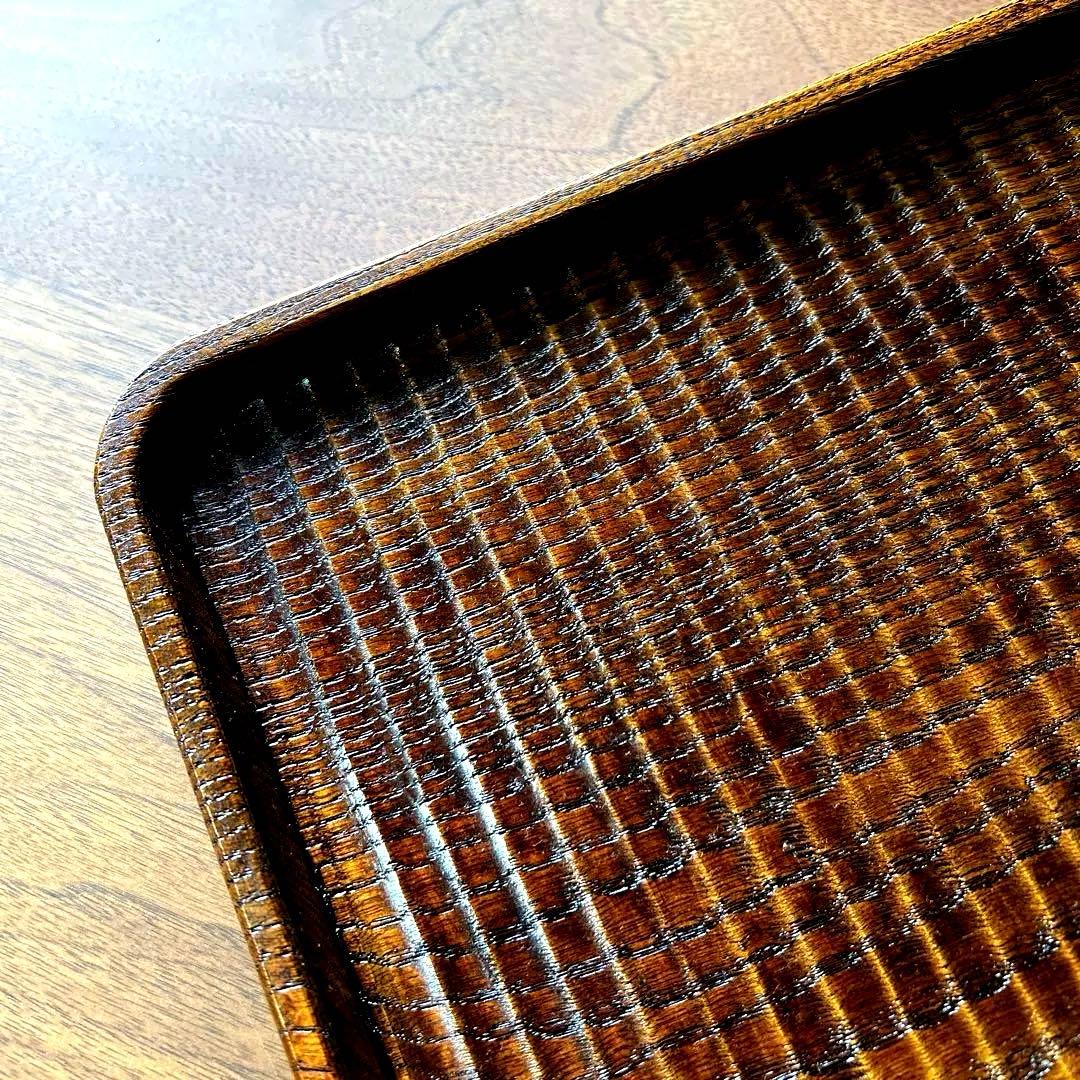 【新品・未使用】　♡ 佃眞吾さん　我谷盆トレー　サイン入り