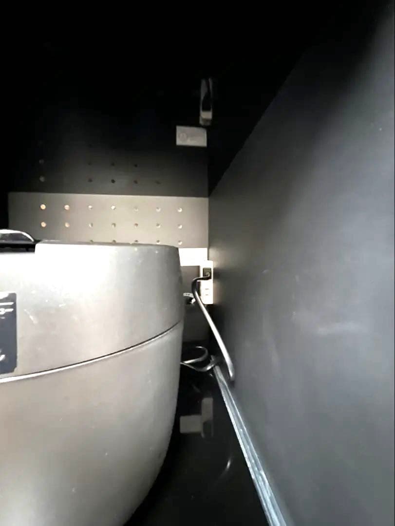 【値下げしました】【定価:43000円】スキマくん　レンジ台　黒　2段収納