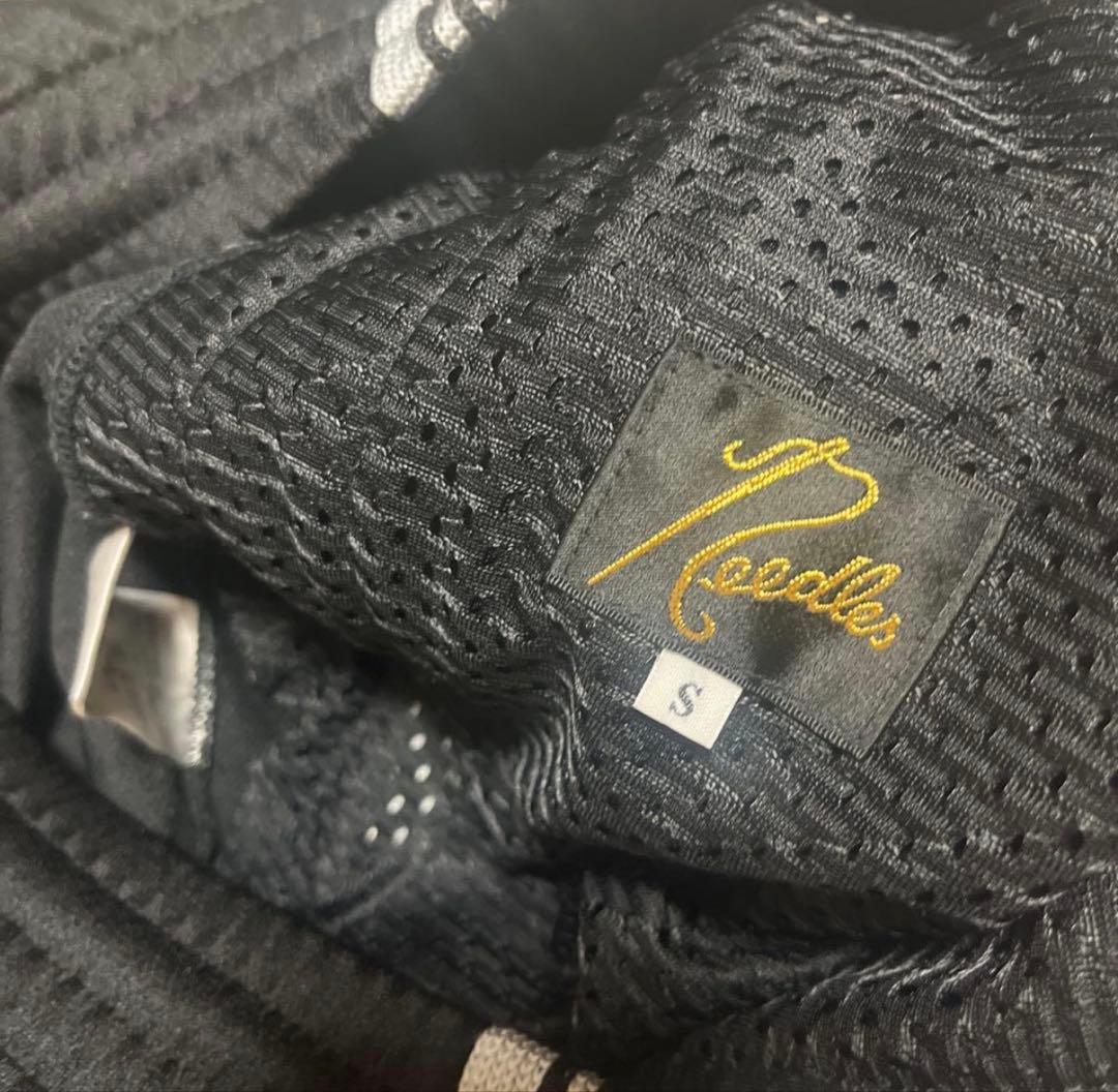 Needles トラックパンツ Poly Smooth ジップポケット ブラック