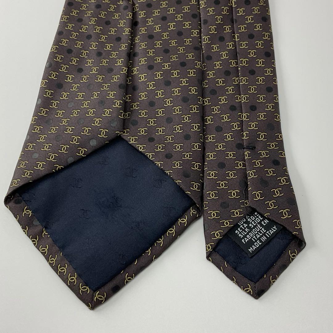 未使用級　世界最高峰　CHANEL シャネル ＣＣ ココマーク　ネクタイ