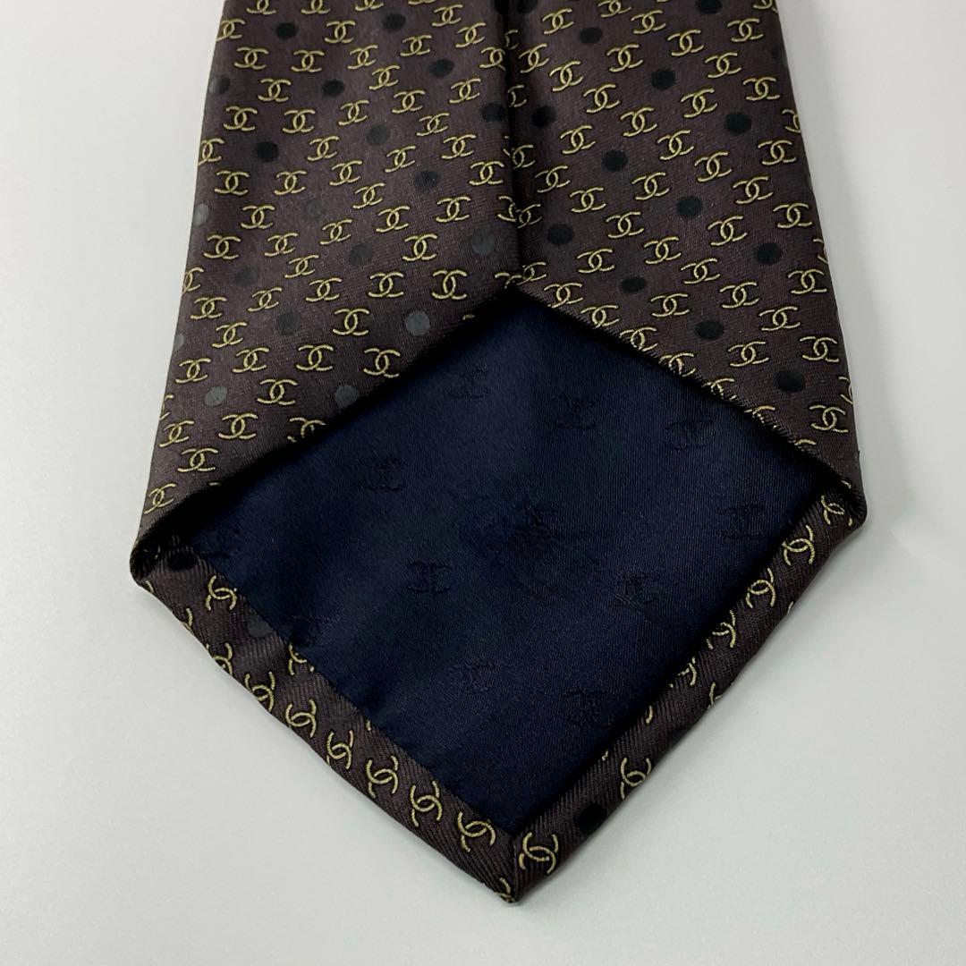 未使用級　世界最高峰　CHANEL シャネル ＣＣ ココマーク　ネクタイ