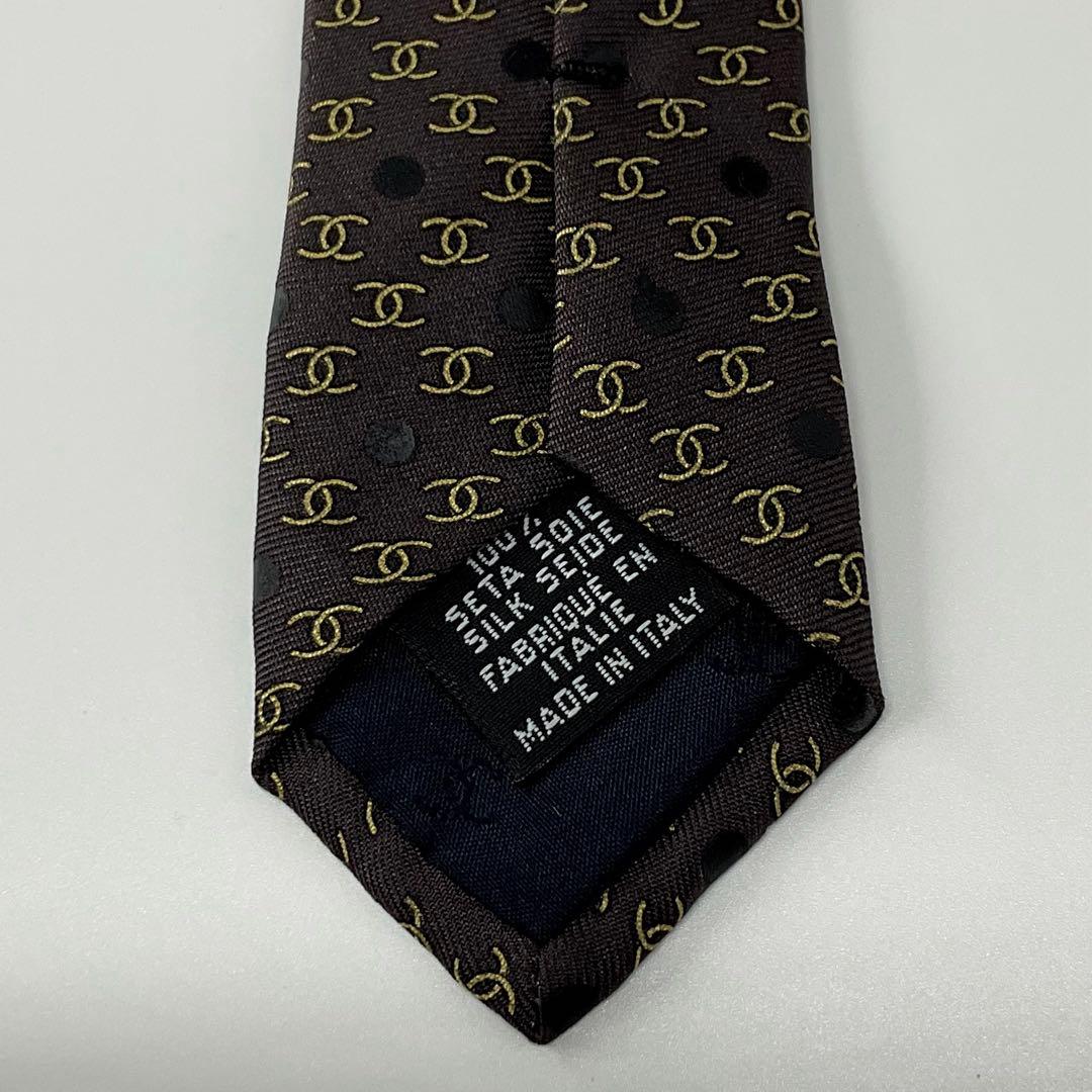 未使用級　世界最高峰　CHANEL シャネル ＣＣ ココマーク　ネクタイ