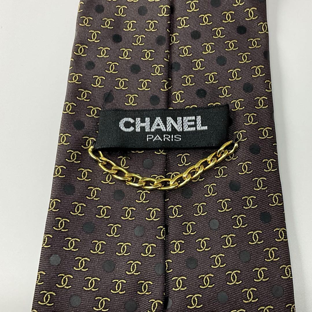 未使用級　世界最高峰　CHANEL シャネル ＣＣ ココマーク　ネクタイ