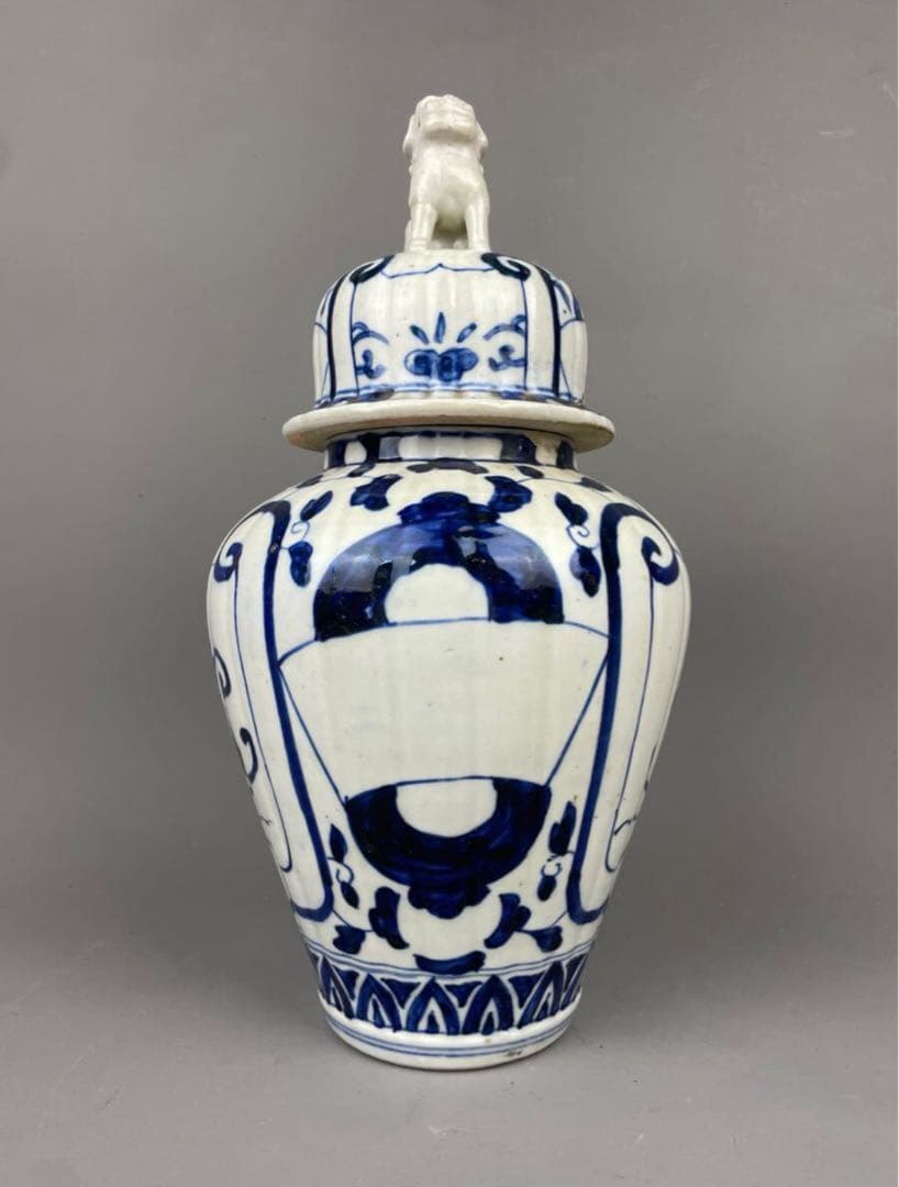 初だし 古伊万里 コレクター放出品 珍品 沈香壺 骨董品 有田焼 花瓶 未完成