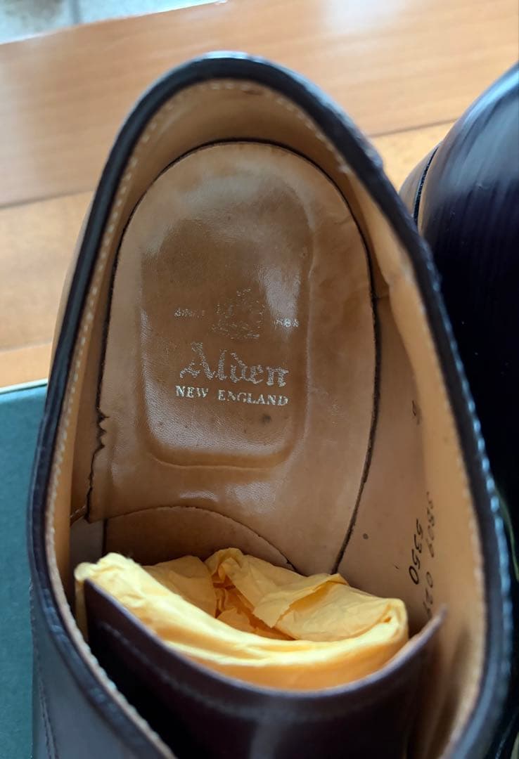 Alden 5350 9D プレーントゥ モディファイド コードバン オールデン