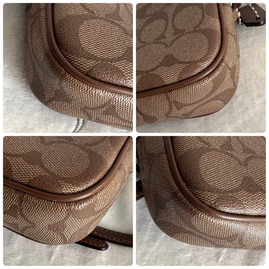 【あんこ】コーチ　ショルダーバッグ　カメラバッグ　シグネチャーWファスナー