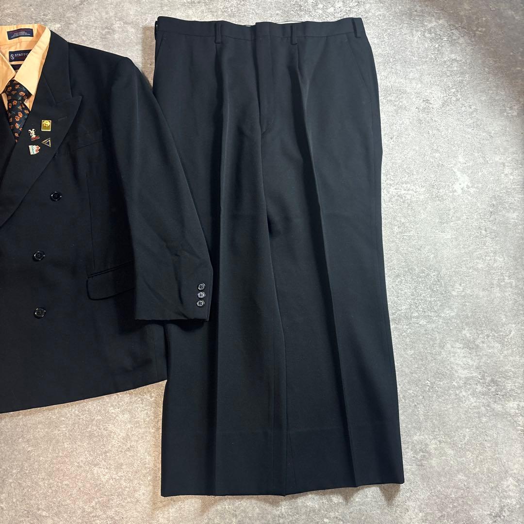 セットアップ ダブルスーツ 成人式 入学式 ピンズ vintage no.126