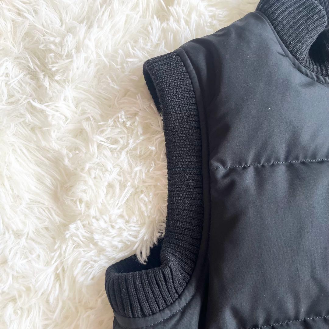 バーバリー　ダウンベスト　ノバチェック　Mサイズ　ベルト　リブ　黒　ホースロゴ