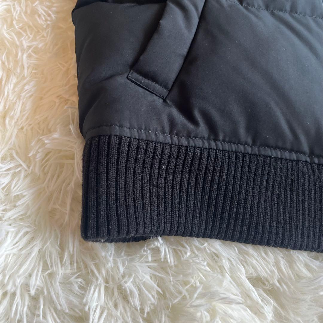 バーバリー　ダウンベスト　ノバチェック　Mサイズ　ベルト　リブ　黒　ホースロゴ