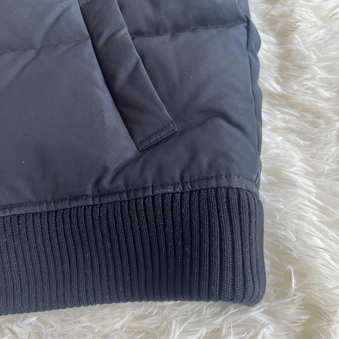 バーバリー　ダウンベスト　ノバチェック　Mサイズ　ベルト　リブ　黒　ホースロゴ