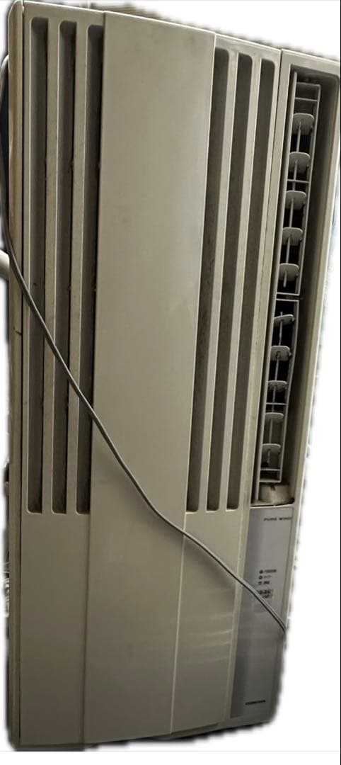 コロナ窓用エアコン　テラス窓用取り付け枠付き