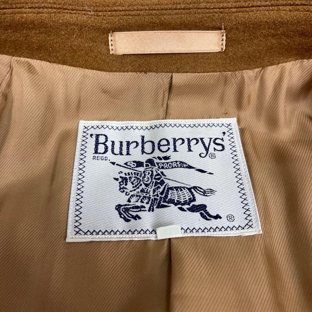 【極美品】バーバリーズ ダブルチェスターコート カシミヤ混 Lサイズ ブラウン