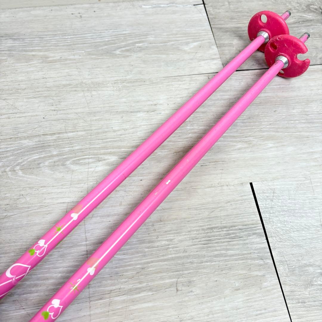 【キッズスキー】ハート スキーセット 118cm ブーツ 22〜22.5cm