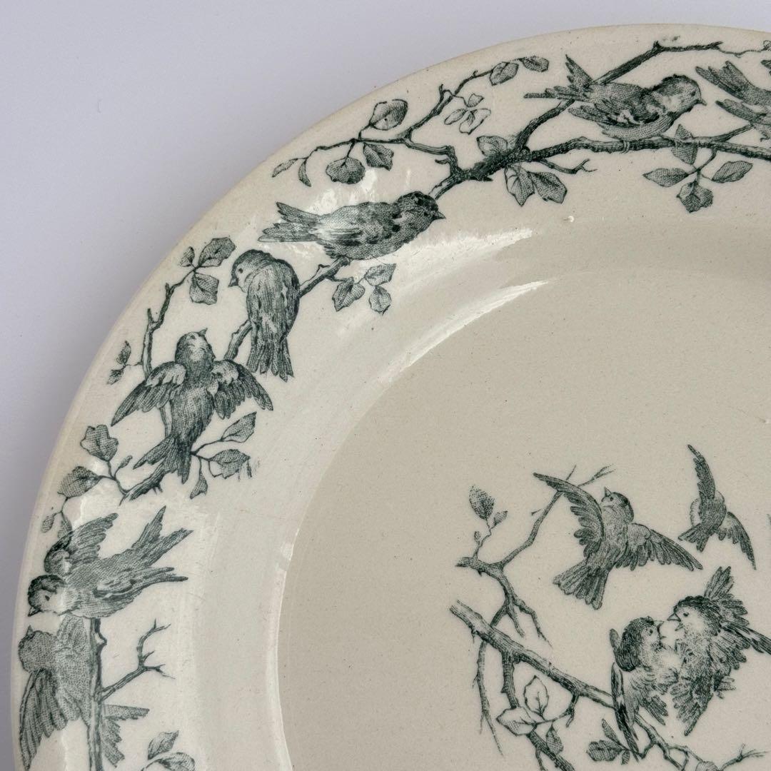 フランスアンティーク　Gien AVIARY ディナープレート