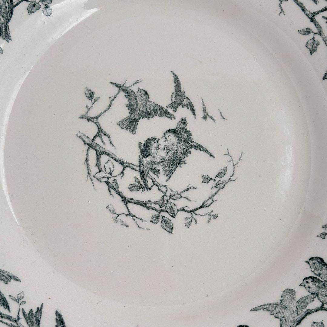 フランスアンティーク　Gien AVIARY ディナープレート