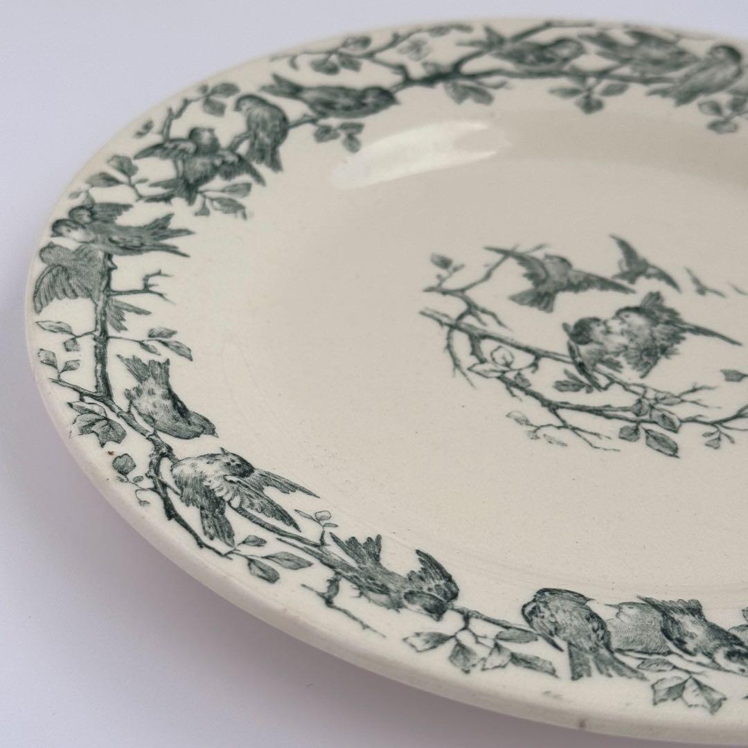 フランスアンティーク　Gien AVIARY ディナープレート