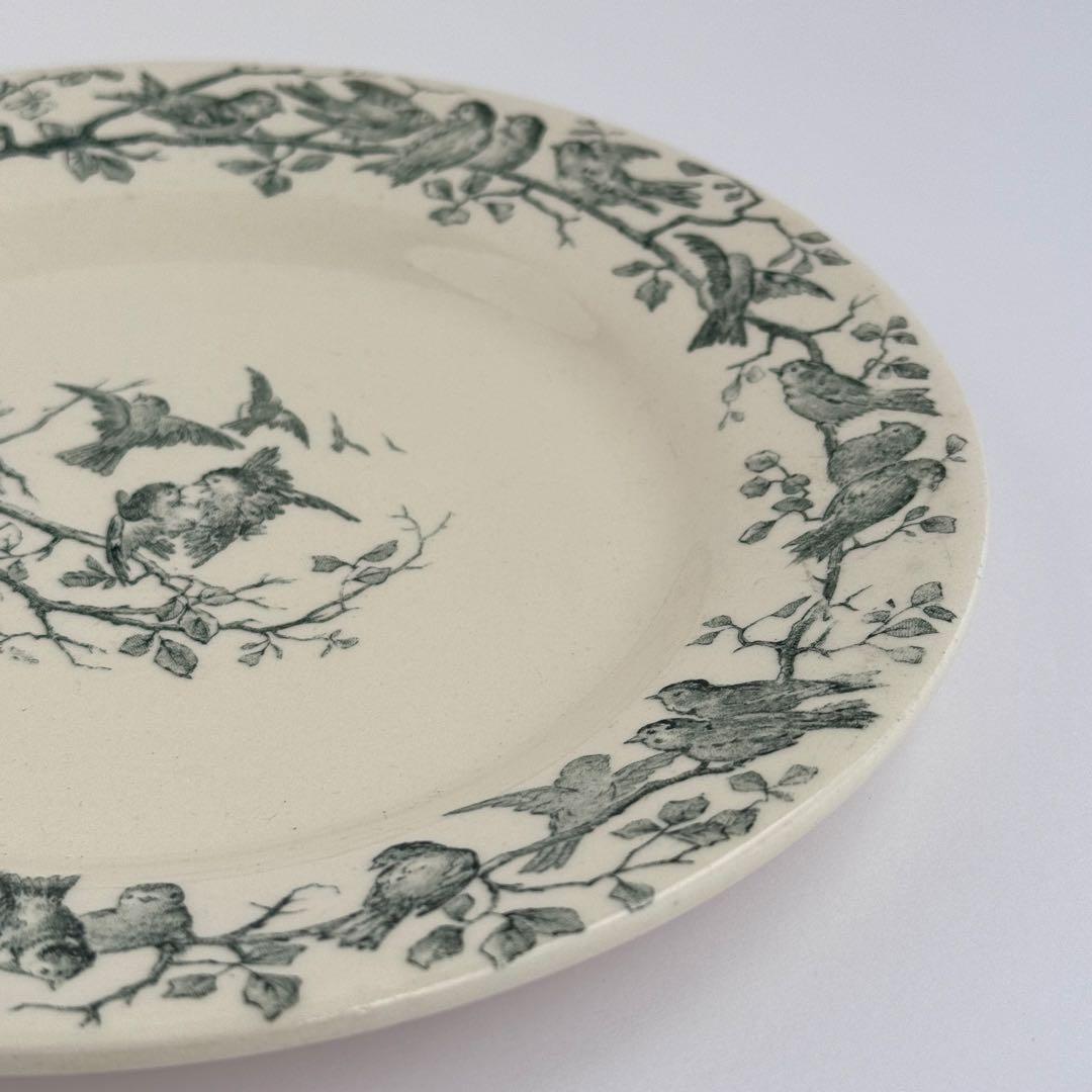 フランスアンティーク　Gien AVIARY ディナープレート