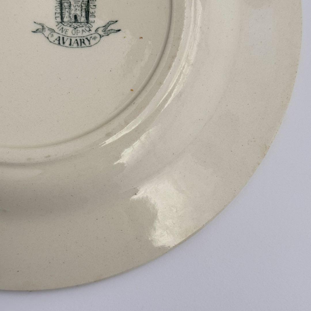 フランスアンティーク　Gien AVIARY ディナープレート