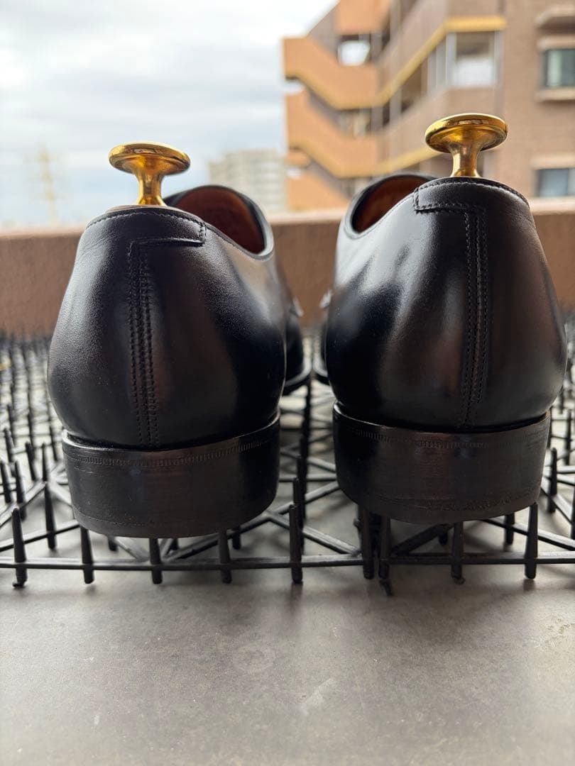 GAZIANO & GIRLING ブラック ダブルモンクシューズ