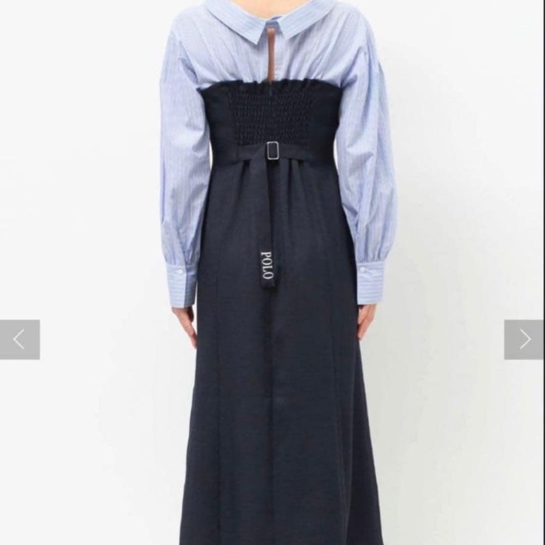 ラルフローレン　ラグナムーン　POLO BCSコラボシャツドッキングワンピースS