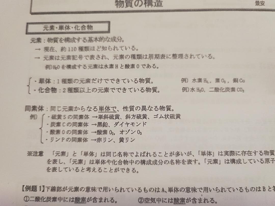 駿台の最新版景安先生の理論化学プリントフルセット　酸化還元含む　鉄緑会　河合塾