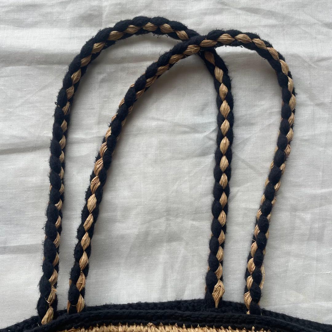 noro ノロ ラフィア ドット カゴバッグ