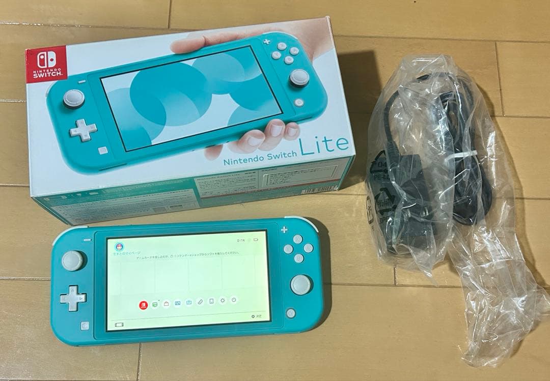 【通電確認】 ニンテンドー スイッチ ライト 本体 ターコイズ ブルー