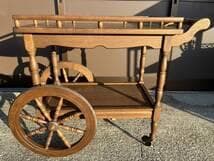 のの カリモク ナラ材 楢 天然木 無垢 キッチンワゴン