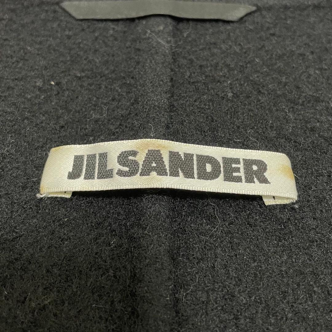 【美品】ジルサンダー カシミヤ ウール ロングコート ブラック 36