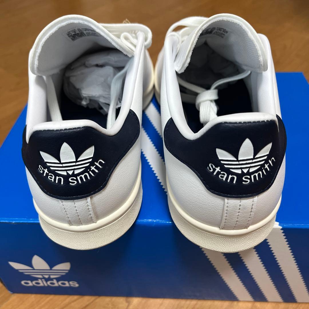 【アリス】ホワイト/ネイビー アディダス スタンスミス ゴルフシューズ
