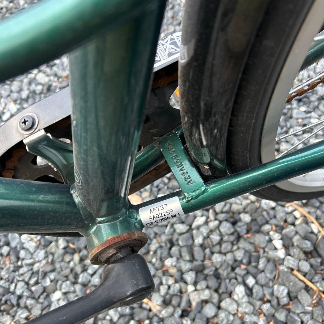 ALMO 自転車　27インチ　￼グリーン シティサイクル スチールフレーム