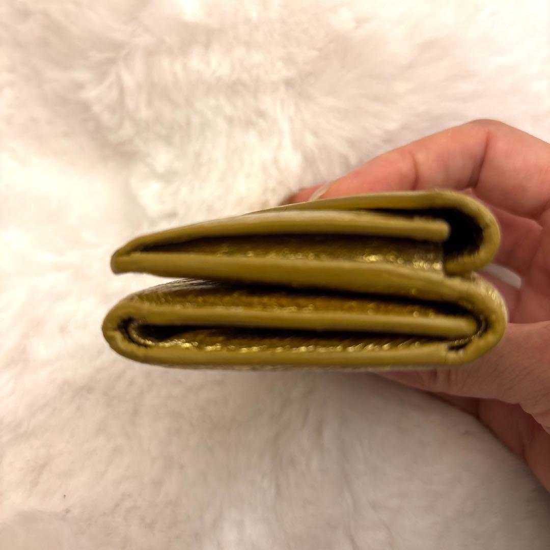 BALENCIAGA バレンシアガ ペーパーミニウォレット ゴールド 財布