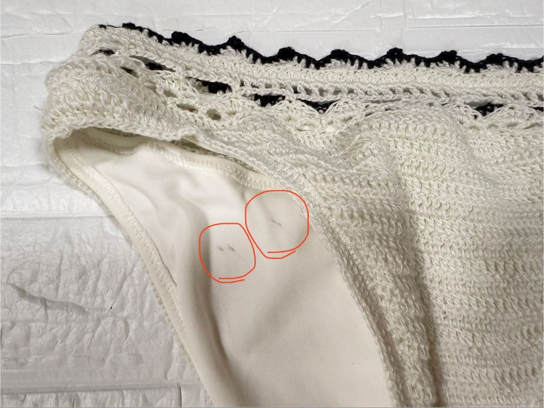 水着 rienda ホワイト ブラック