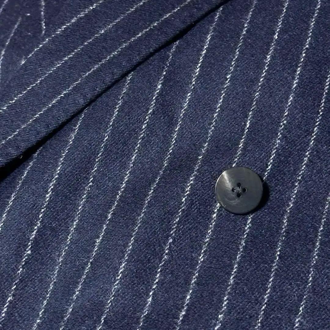 美品☆UNITED ARROWS セットアップ　濃紺　ストライプ　ダブル　M