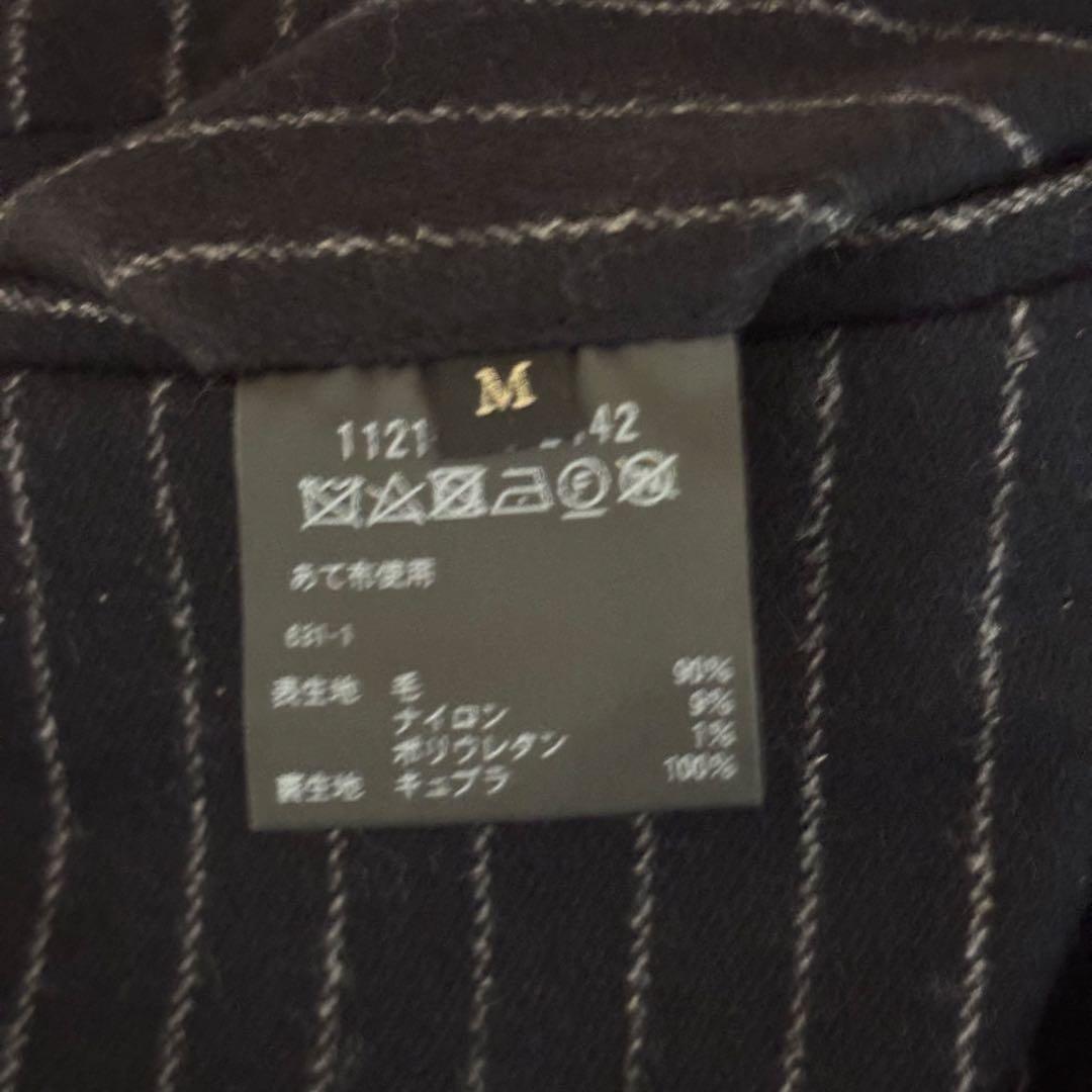 美品☆UNITED ARROWS セットアップ　濃紺　ストライプ　ダブル　M