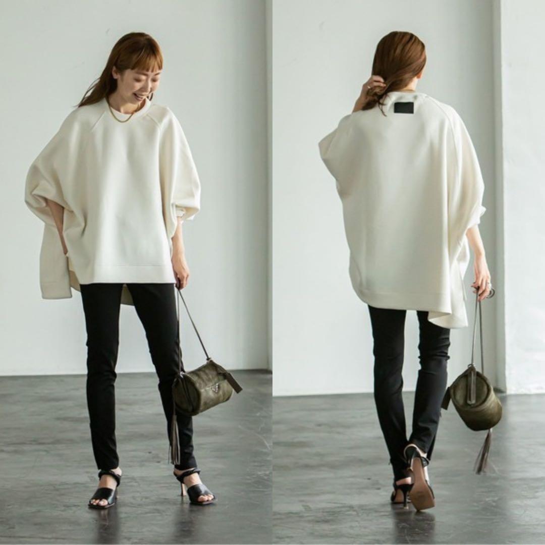 コグザビッグスモーク MEGACREWNECK ドルマン スウェット 白 日本製