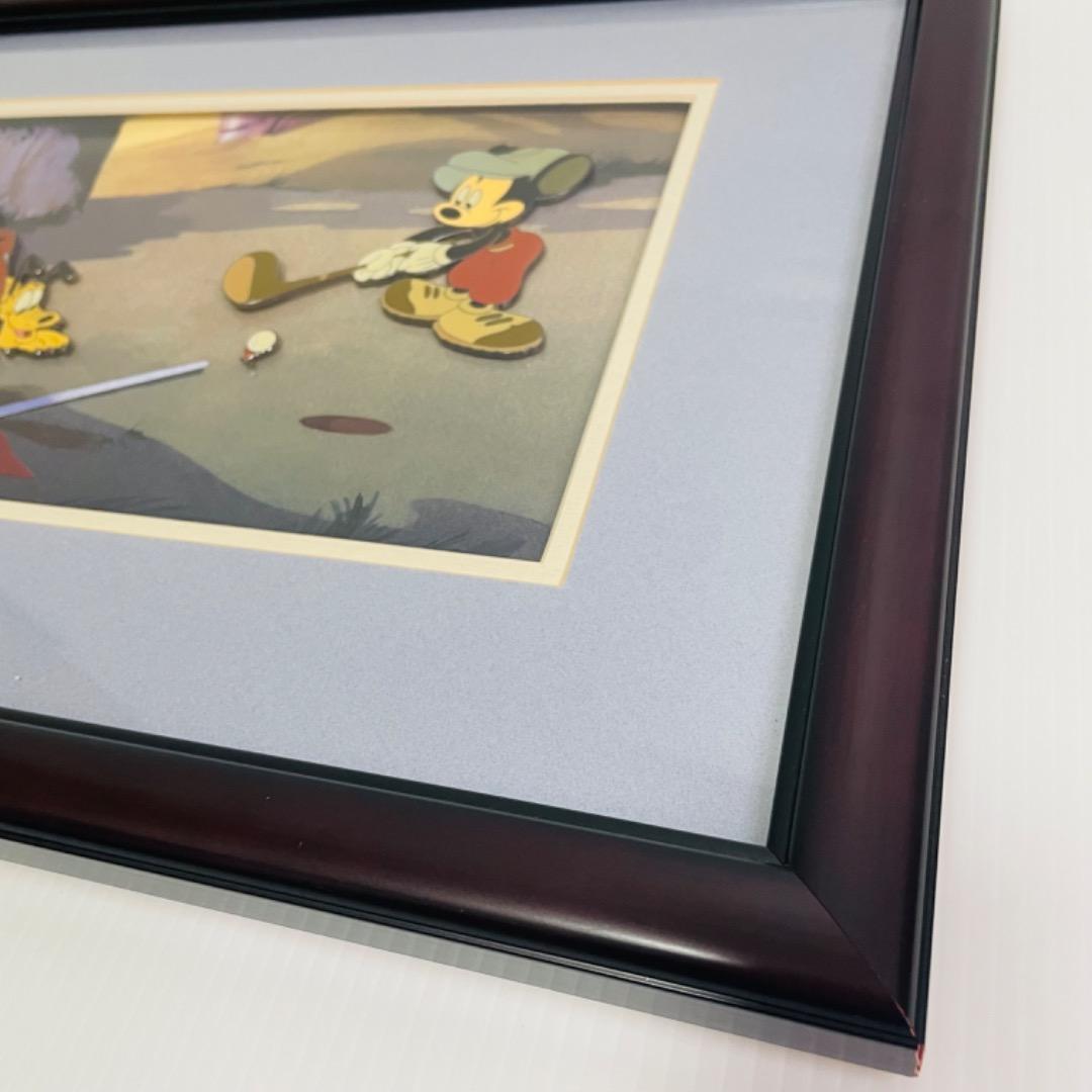 希少品 ミッキーのゴルフ Canine Caddy 60周年 セル画 ピンバッジ