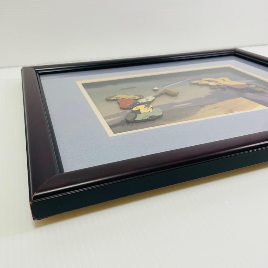 希少品 ミッキーのゴルフ Canine Caddy 60周年 セル画 ピンバッジ