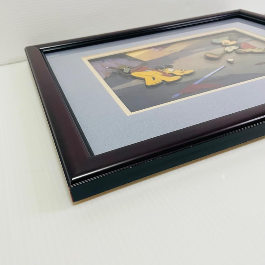 希少品 ミッキーのゴルフ Canine Caddy 60周年 セル画 ピンバッジ