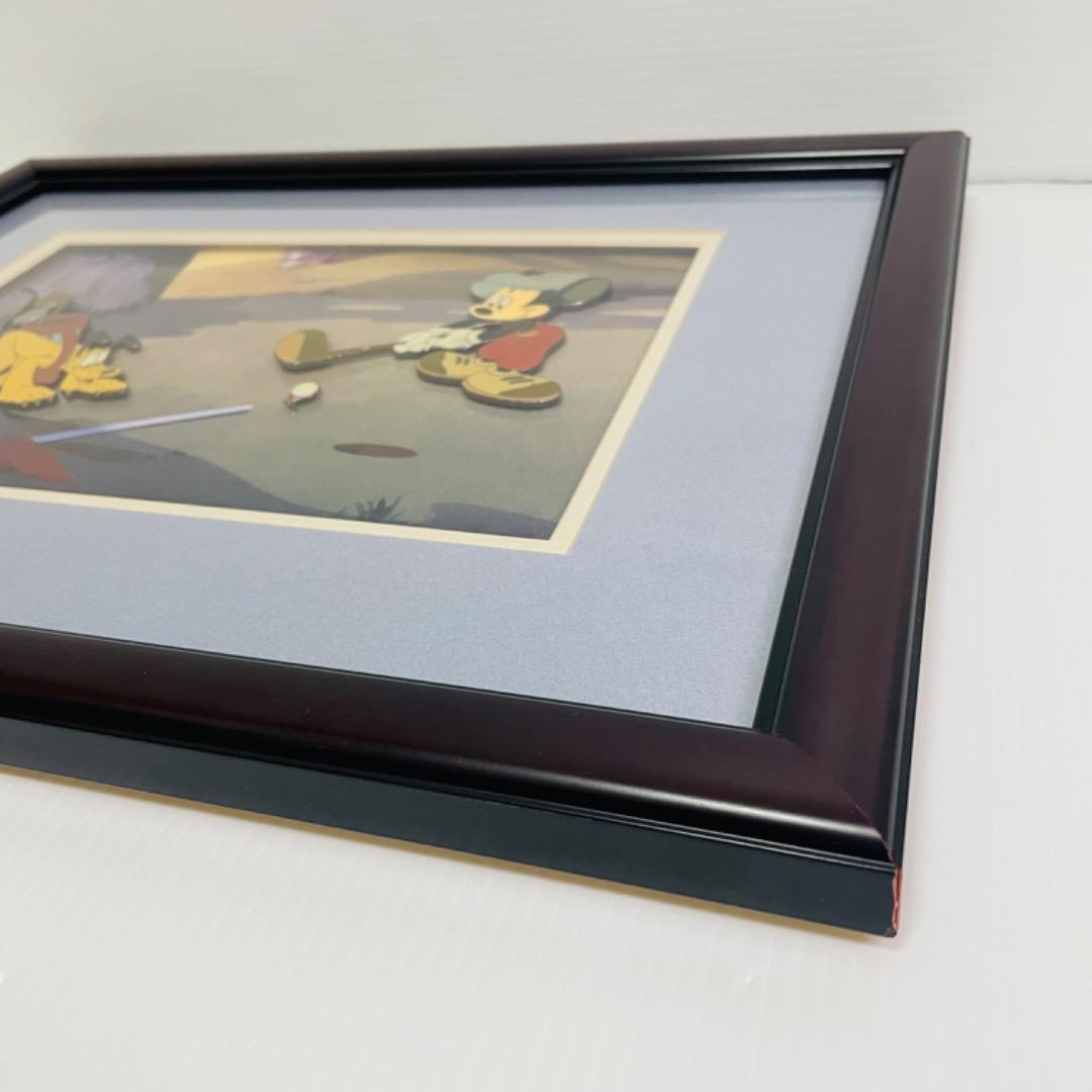 希少品 ミッキーのゴルフ Canine Caddy 60周年 セル画 ピンバッジ