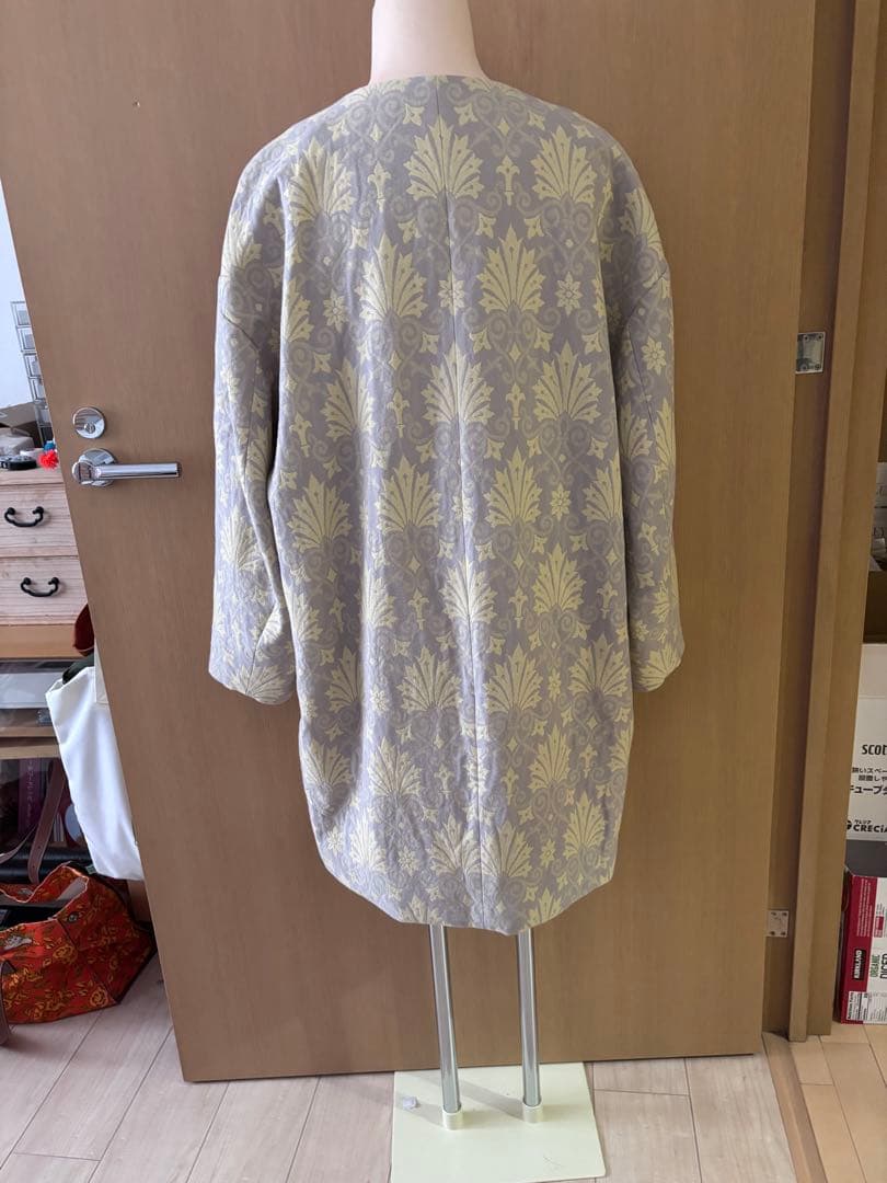 PLAIN PEOPLE ノーカラージャケット グレー・イエロー