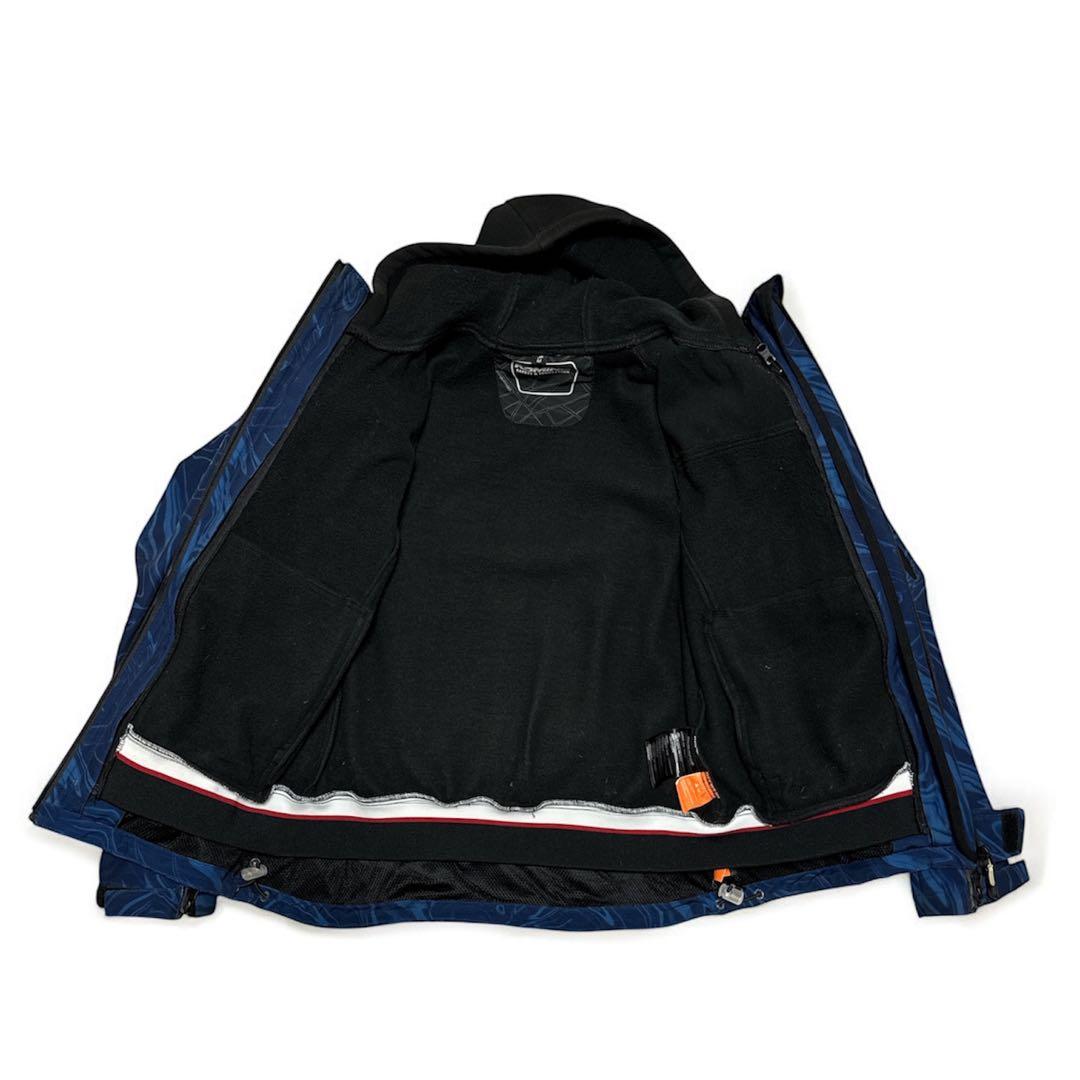 コミネ プロテクトソフトシェルウインターパーカ M ネイビー バイク ジャケット