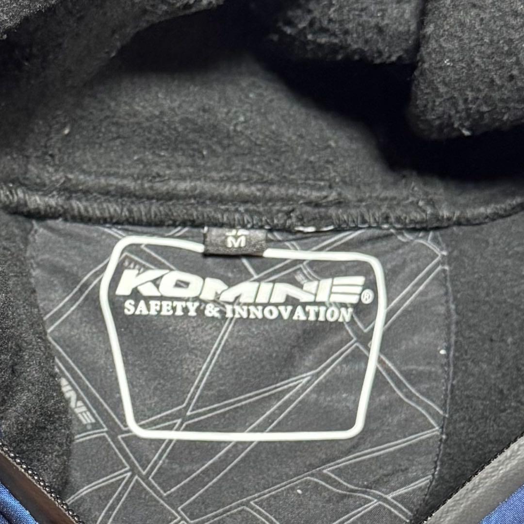 コミネ プロテクトソフトシェルウインターパーカ M ネイビー バイク ジャケット