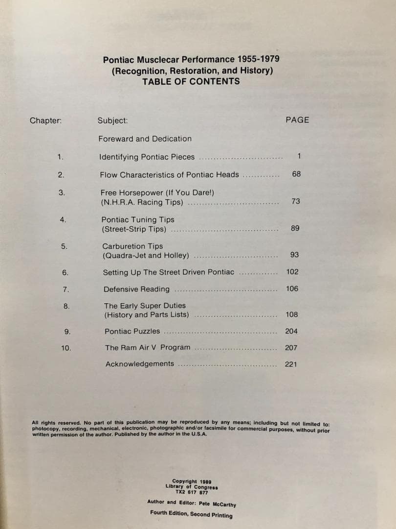 ポンティアック・マッスルカー・パフォーマンス1955－1979