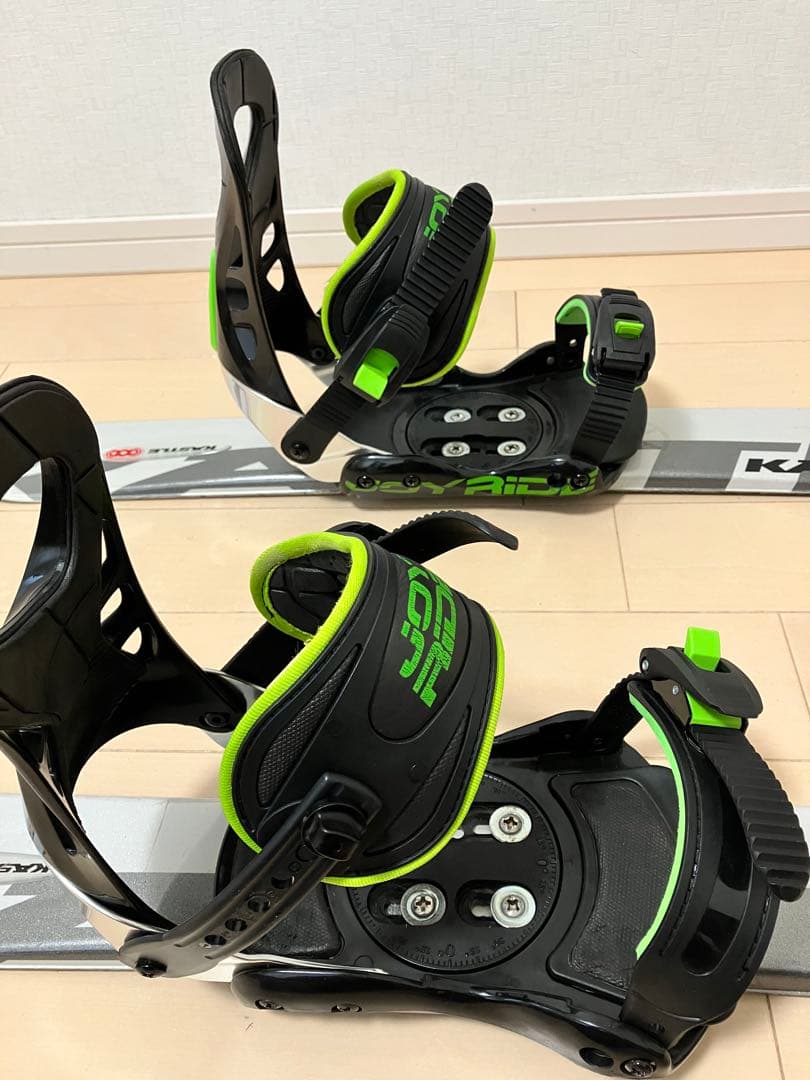 スキーボード　ショートスキー　ソフトブーツ対応スノーボードビンディング　25.5