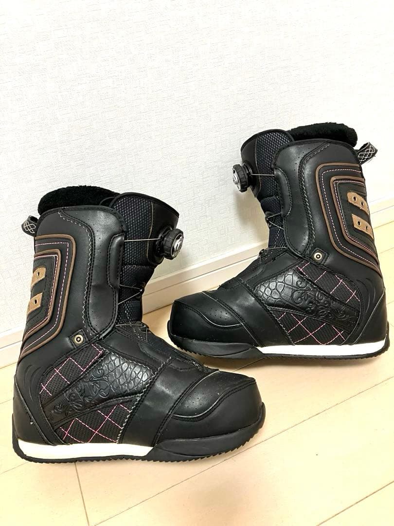 スキーボード　ショートスキー　ソフトブーツ対応スノーボードビンディング　25.5