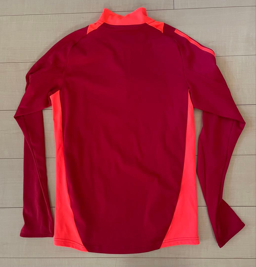 アディダスAsローマサッカー練習着Tiroトヨタ赤オレンジ長袖ジャージセリエA